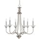 preview thumbnail 3 of 1, Sea Gull Lighting Lemont 6-light Antique Brushed Nickel Single-tier Chandelier