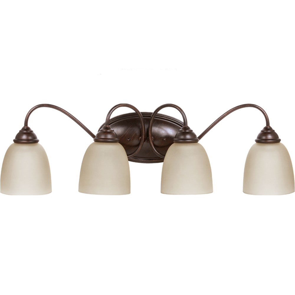 Sea Gull Lighting Lemont 4 light Burnt Sienna Vanity Fixture