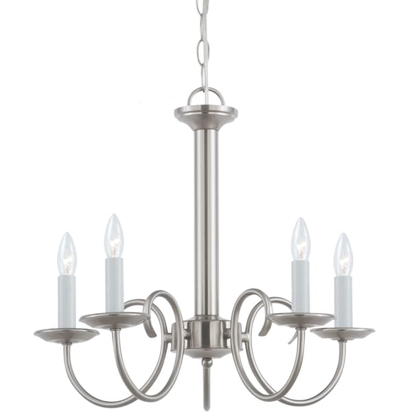 Sea Gull Lighting Holman 5 light Brushed Nickel Single tier Chandelier