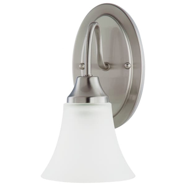 Shop Holman 1light Brushed Nickel Wall/Bath Sconce with