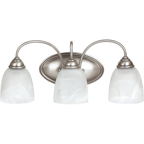 Shop Lemont 3-light Antique Brushed Nickel Wall/Bath ...