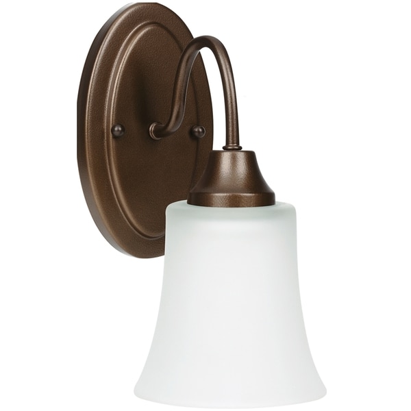 satin bronze wall sconce
