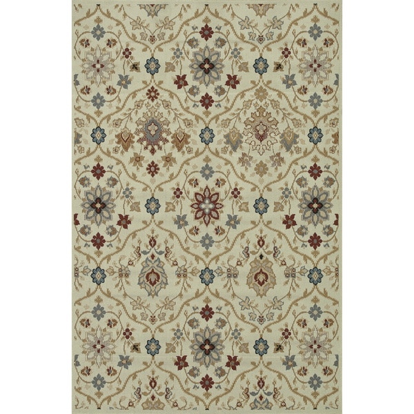 Indoor Outdoor Hudson Ivory/ Multi Rug (9'2 x 12'1) Alexander Home Oversized Rugs