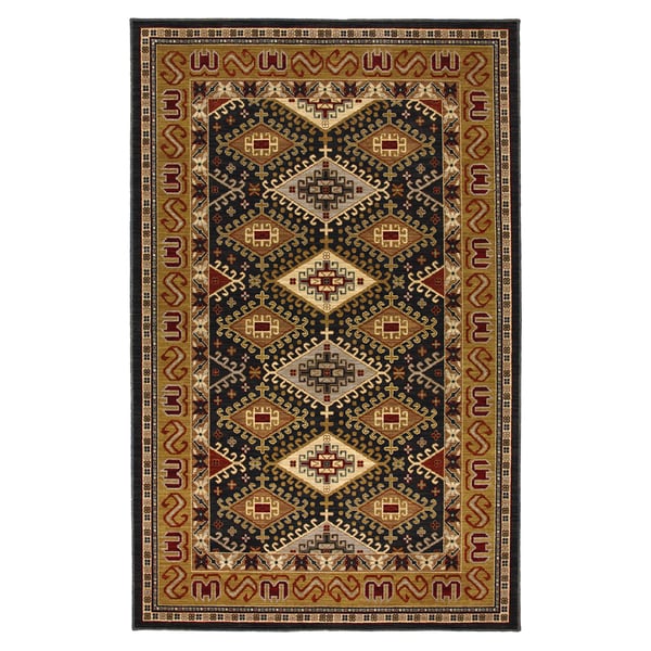 Karastan Crossroadsison Black Rug (8'6 x 11'6) Karastan 7x9   10x14 Rugs