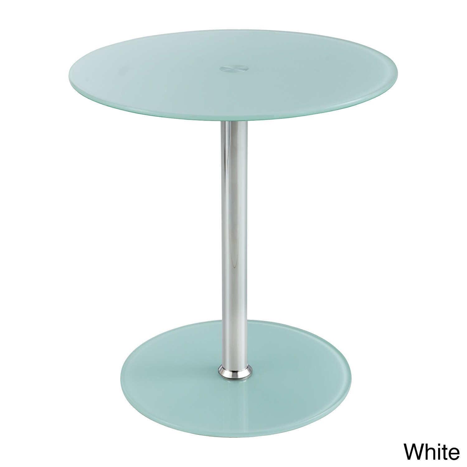 Safco Black Glass Accent Table