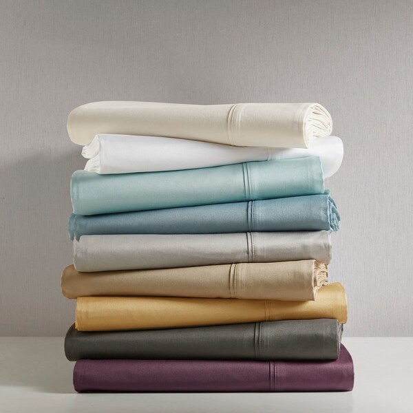 Madison Park 600 Thread Count Pima Cotton Sateen Sheet Set. Opens flyout.