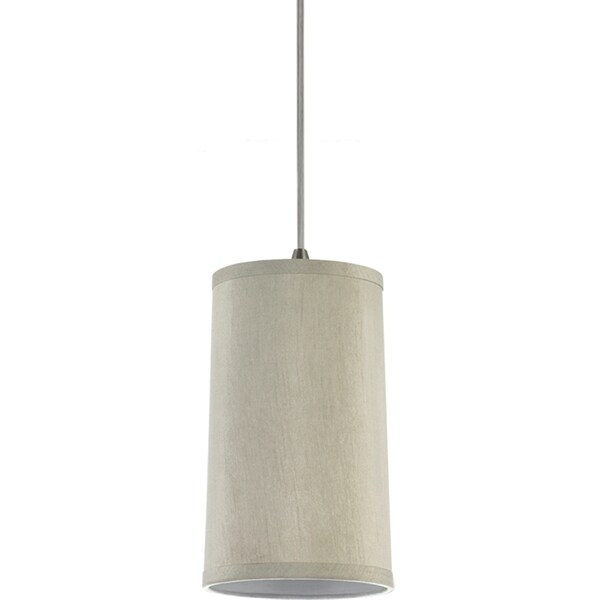 Sea Gull Lighting 1 Light Oyster Silk Dupion Finish Mini Pendant