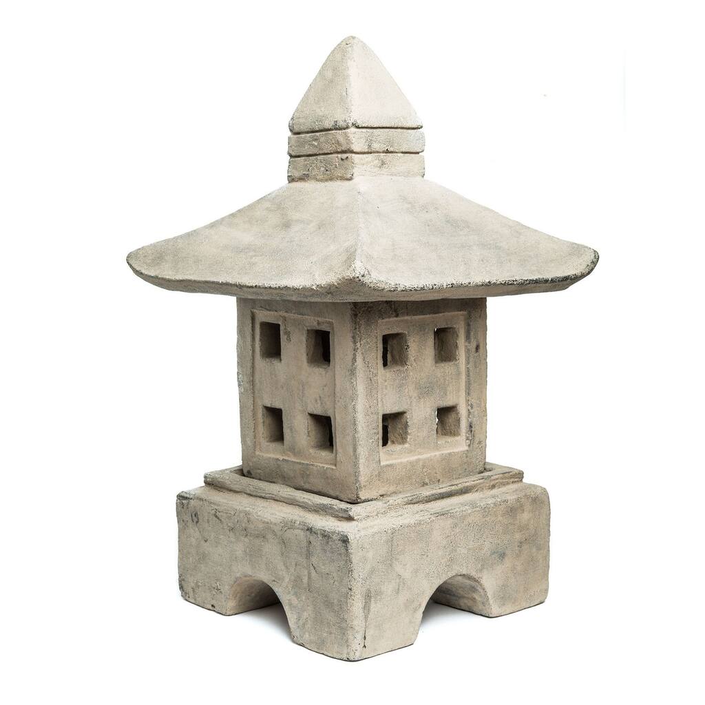 Handmade Stone Oki-Gata Lantern