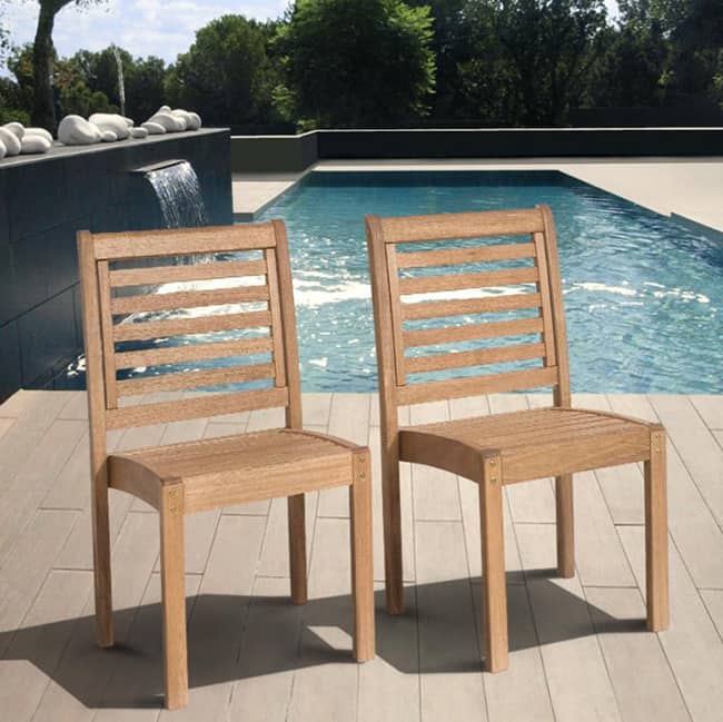 Amazonia Amelia 9 piece Eucalyptus Wood Square Dining Set - 9 Piece