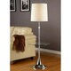 preview thumbnail 1 of 0, Artiva USA Enzo Modern Adjustable 52 to 65-inch Chrome Floor Lamp with Tempered Glass Table