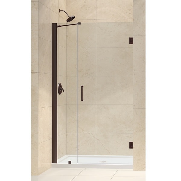 DreamLine Oil Rubbed Bronze Unidoor 39 40 inch Frameless Hinged Shower Door DreamLine Shower Doors