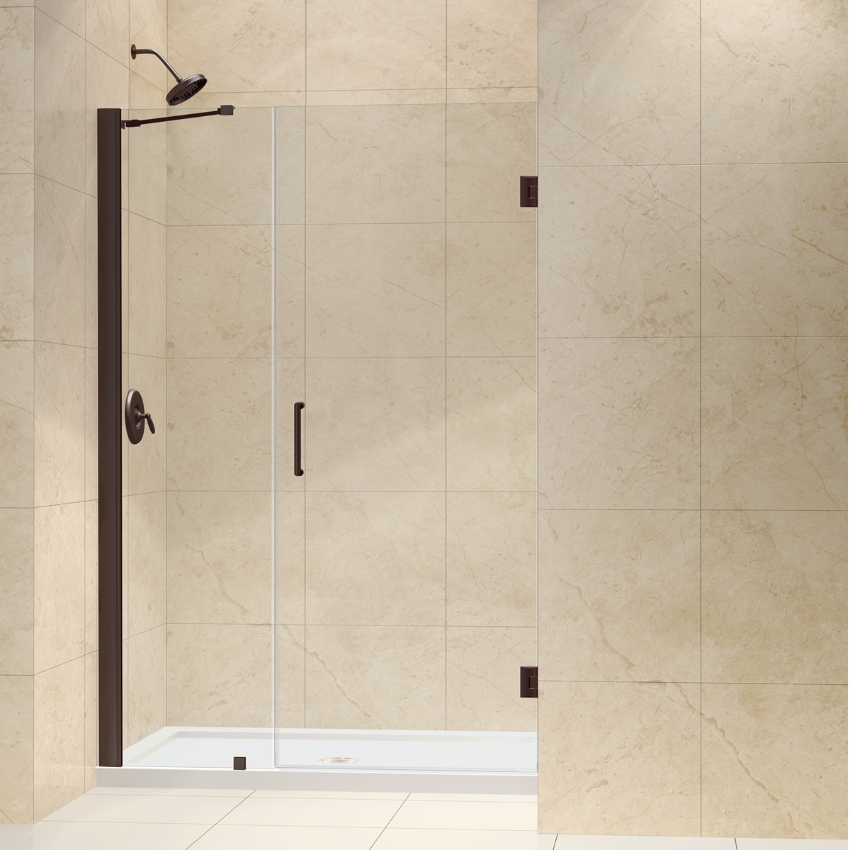 Dreamline Oil Rubbed Bronze Unidoor 44 45 inch Frameless Hinged Shower Door