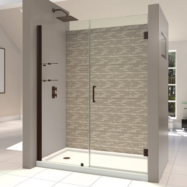 DreamLine Unidoor 51 52 inch Frameless Hinged Shower Door DreamLine Shower Doors