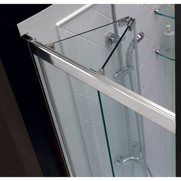 Shop Dreamline Butterfly 58 59 5 Inch Frameless Bi Fold Shower