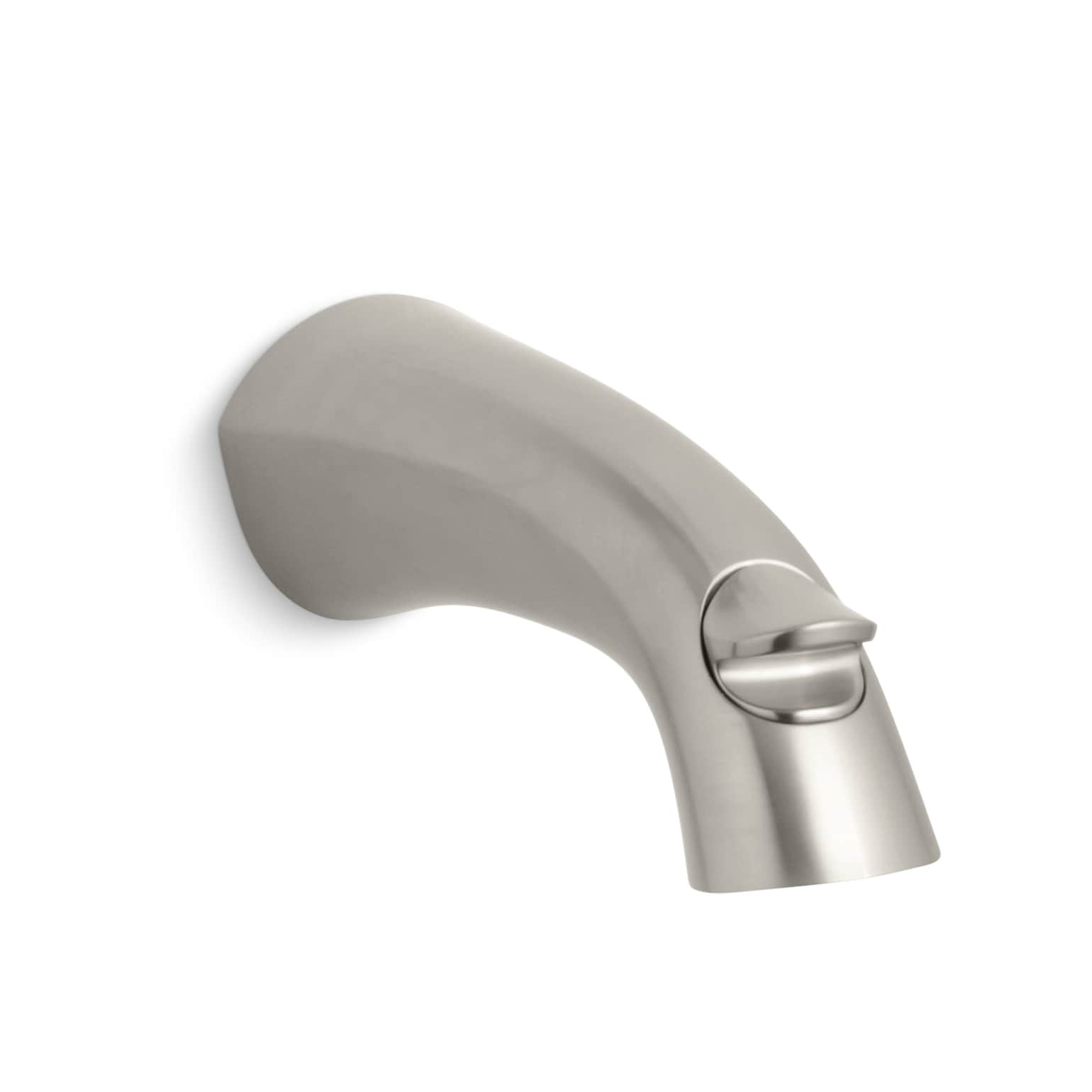 Kohler Alteo Brushed Nickel Wall mount Bath Spout With Diverter