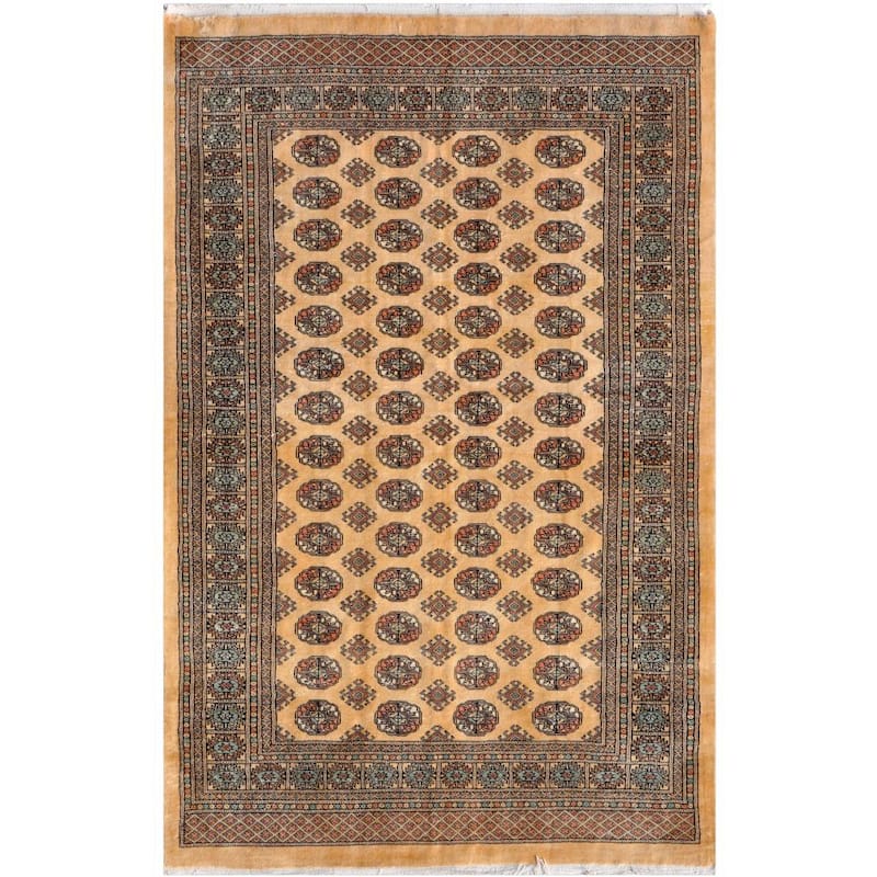 Handmade Bokhara Wool Rug (Pakistan) - 5' x 7'9