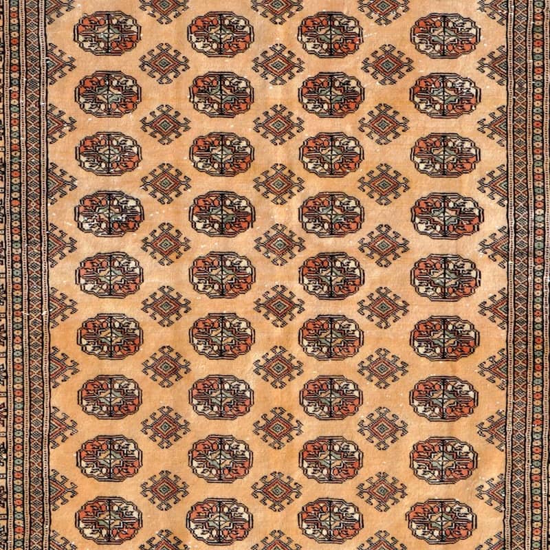 Handmade Bokhara Wool Rug (Pakistan) - 5' x 7'9