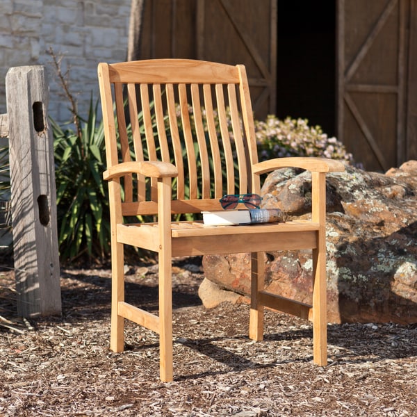 Sullins Teak Outdoor Arm Chairs (Set of 2)