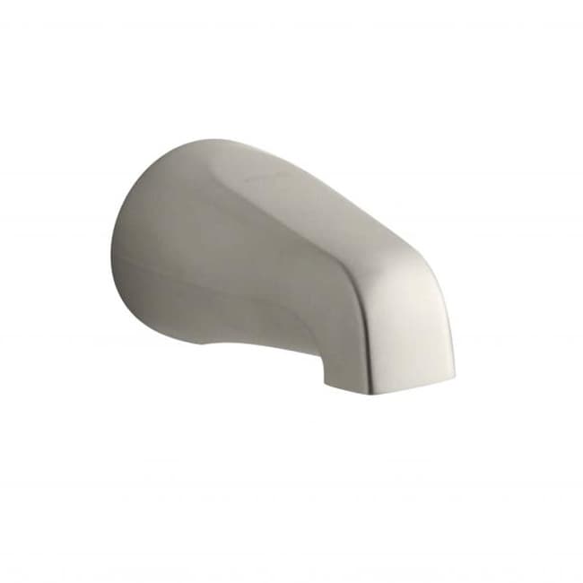 Kohler Coralais Non diverter Vibrant Brushed Nickel Bath Spout With Npt Connection