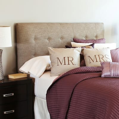 Humble + Haute Stratton Textured Beige Upholstered Headboard