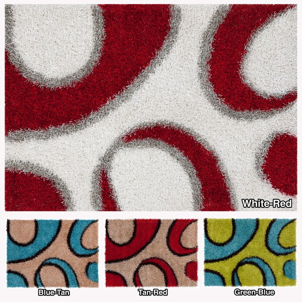 Artist's Loom Hand-woven Shag Rug (5' x 7')