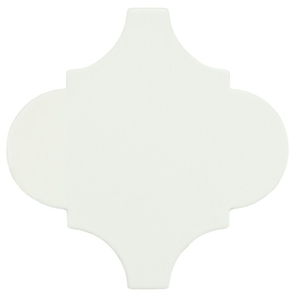 SomerTile 8x8 Morocco Provenzale White Porcelain Floor and Wall Tile (Pack of 16) Wall Tiles