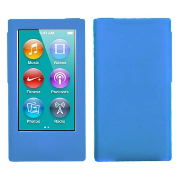 INSTEN Solid Dark Blue Skin iPod Case Cover for Apple iPod Nano