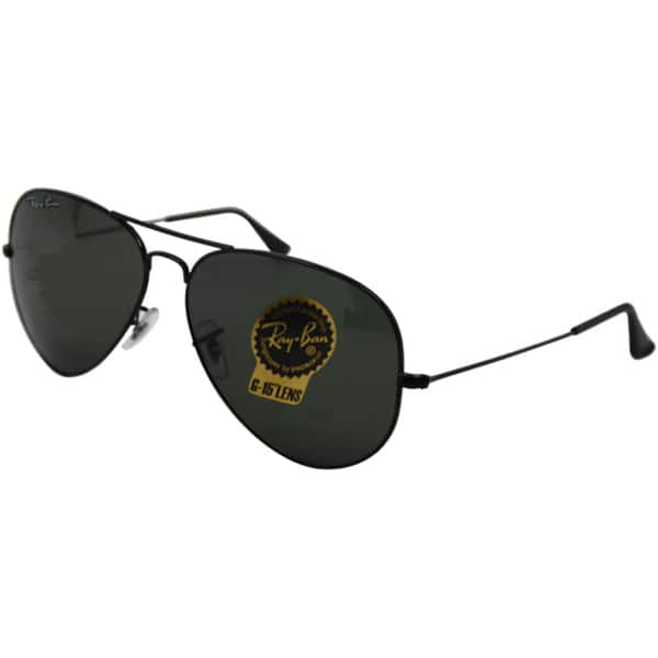 Ray Ban Rb3026 Aviator Sunglasses Black On Sale Overstock