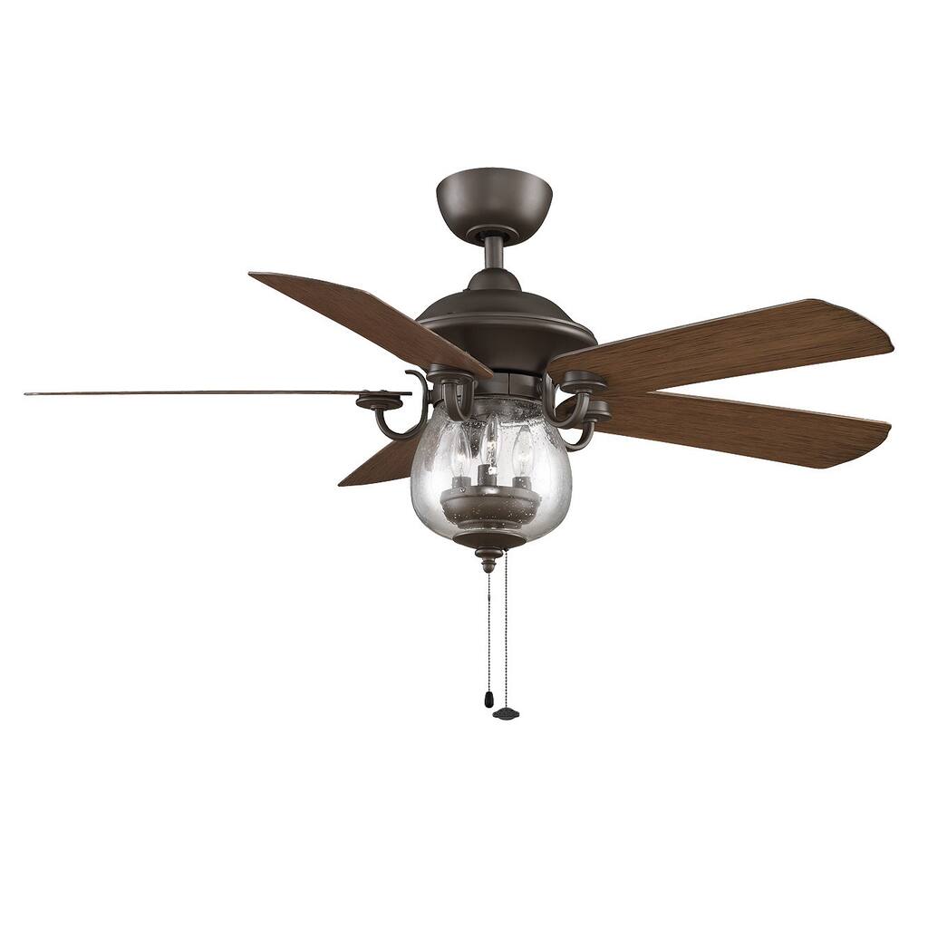 Fanimation Crestford 52-inch Oil-Rubbed Bronze 3-light Ceiling Fan