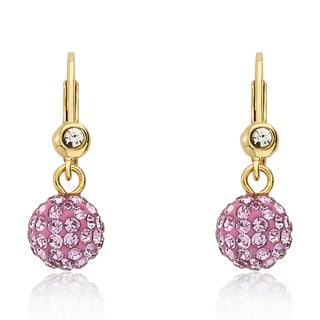 Top Product Reviews For Molly Glitz 14k Gold Overlay Children S Molly Glitz 14k Gold Overlay Children S Crystal Ball Leverback Earrings