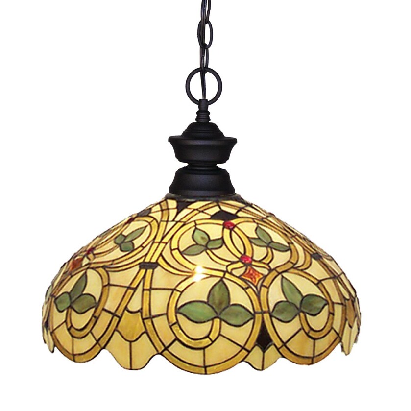 Shop Matte Black/ Multicolor Glass Pendant Light Fixture Free