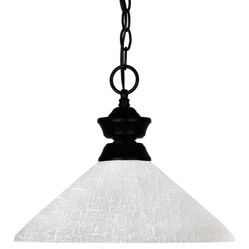 Shark Matte Black Pendant 1-light Fixture