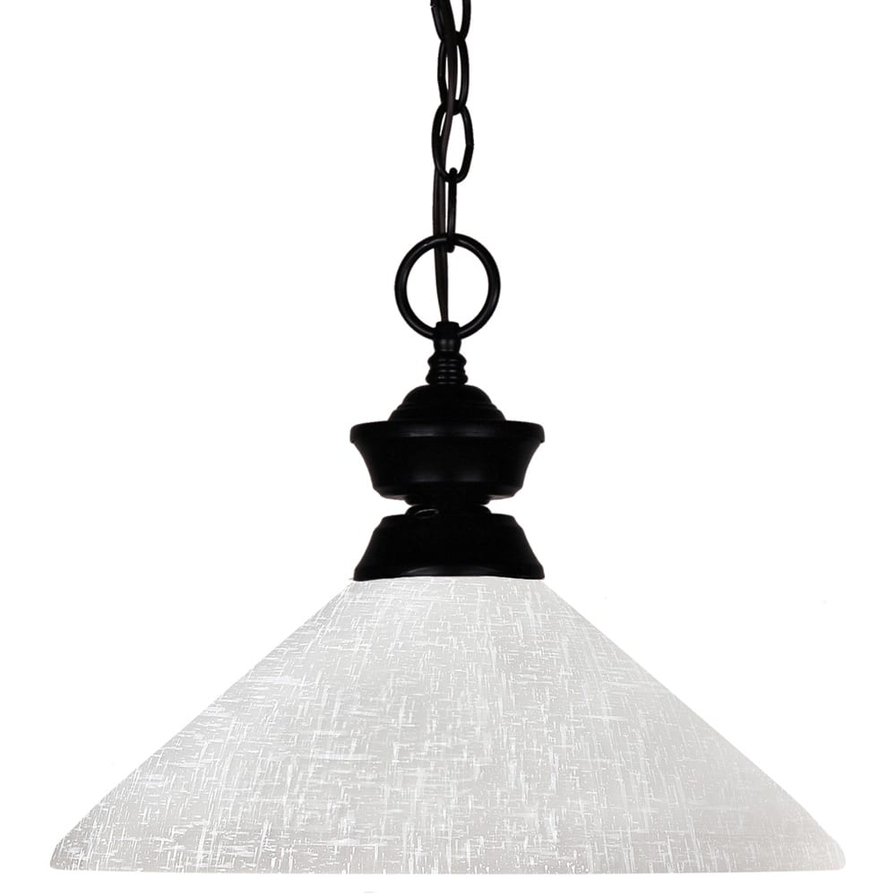 Shark Matte Black Pendant 1-light Fixture