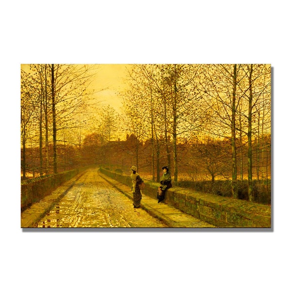 John Grimshaw Reflections on the Thames Canvas Art