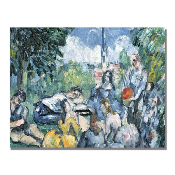 Paul Cezanne Dejeuner sur lherbe Canvas Art