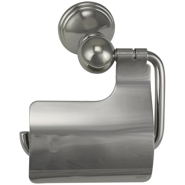 Jado Classic Victorian Platinum Nickel Hooded Toilet Paper Holder - Silver