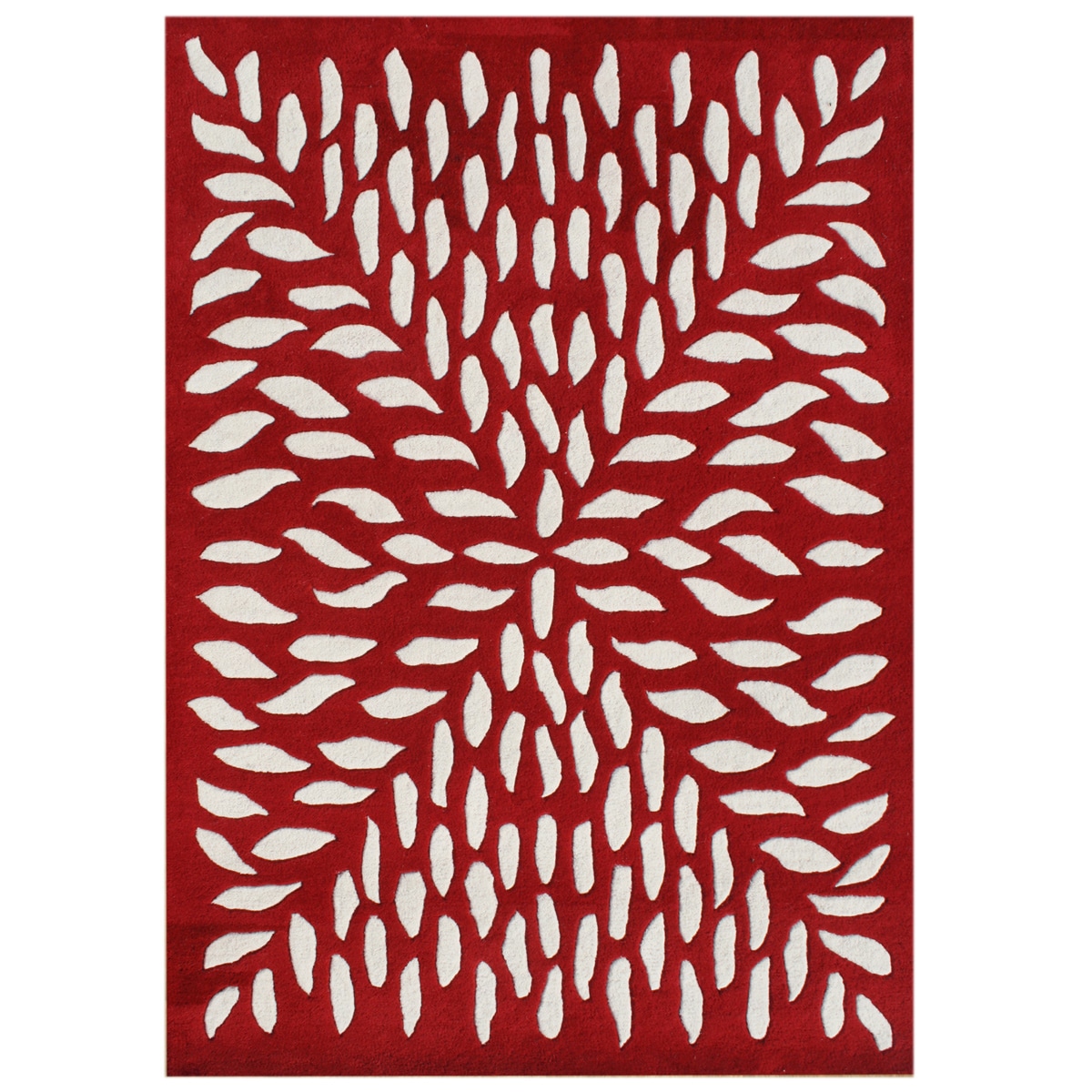 Alliyah Rugs Handmade Red New Zealand Blend Wool Rug (8x10)