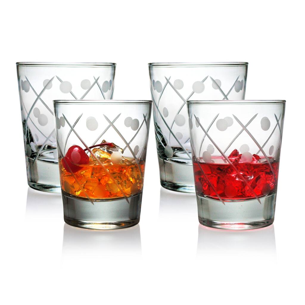 Twist Collection Double Old Fashioned Glass (Set of 4)