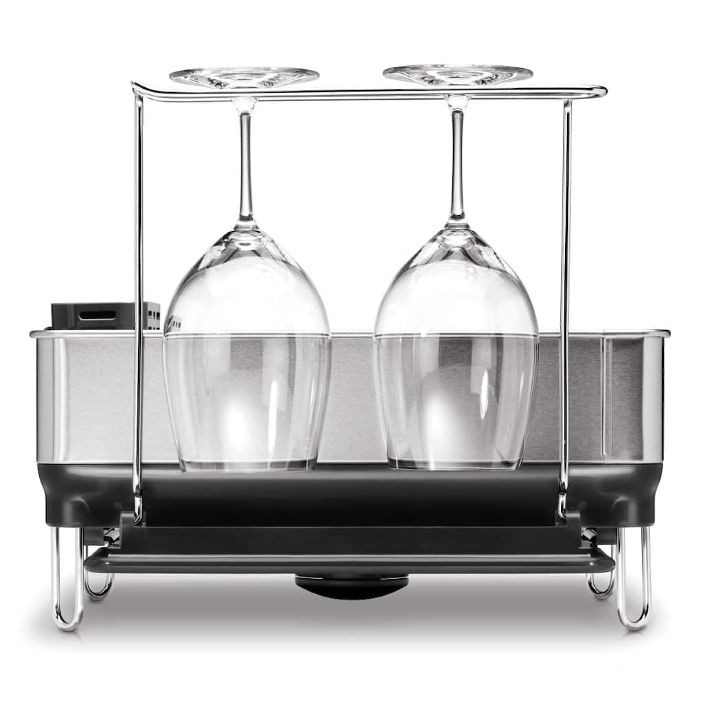 Simplehuman Compact Steel Grey Frame Dishrack
