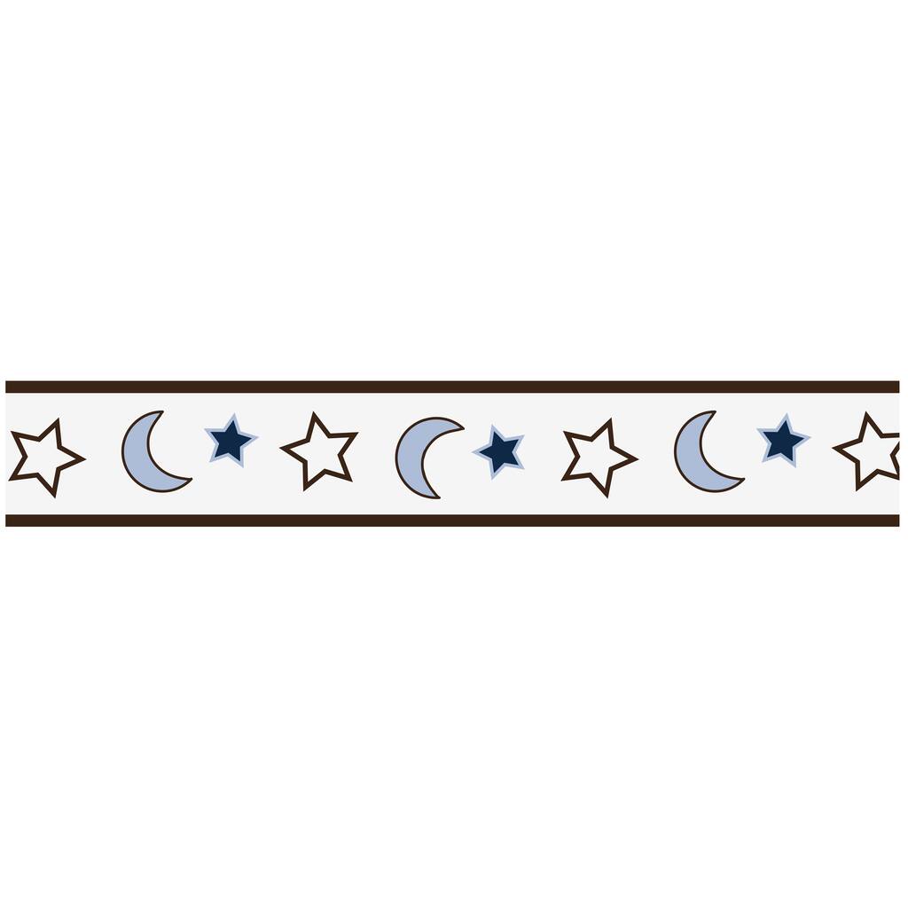 Sweet JoJo Designs Starry Night Stars and Moons Wall Border