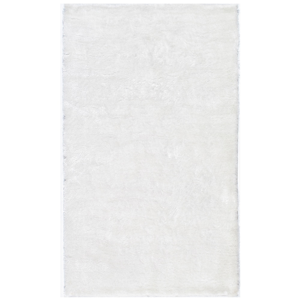 Hand tufted Posh White Shag Rug (3 X 5)