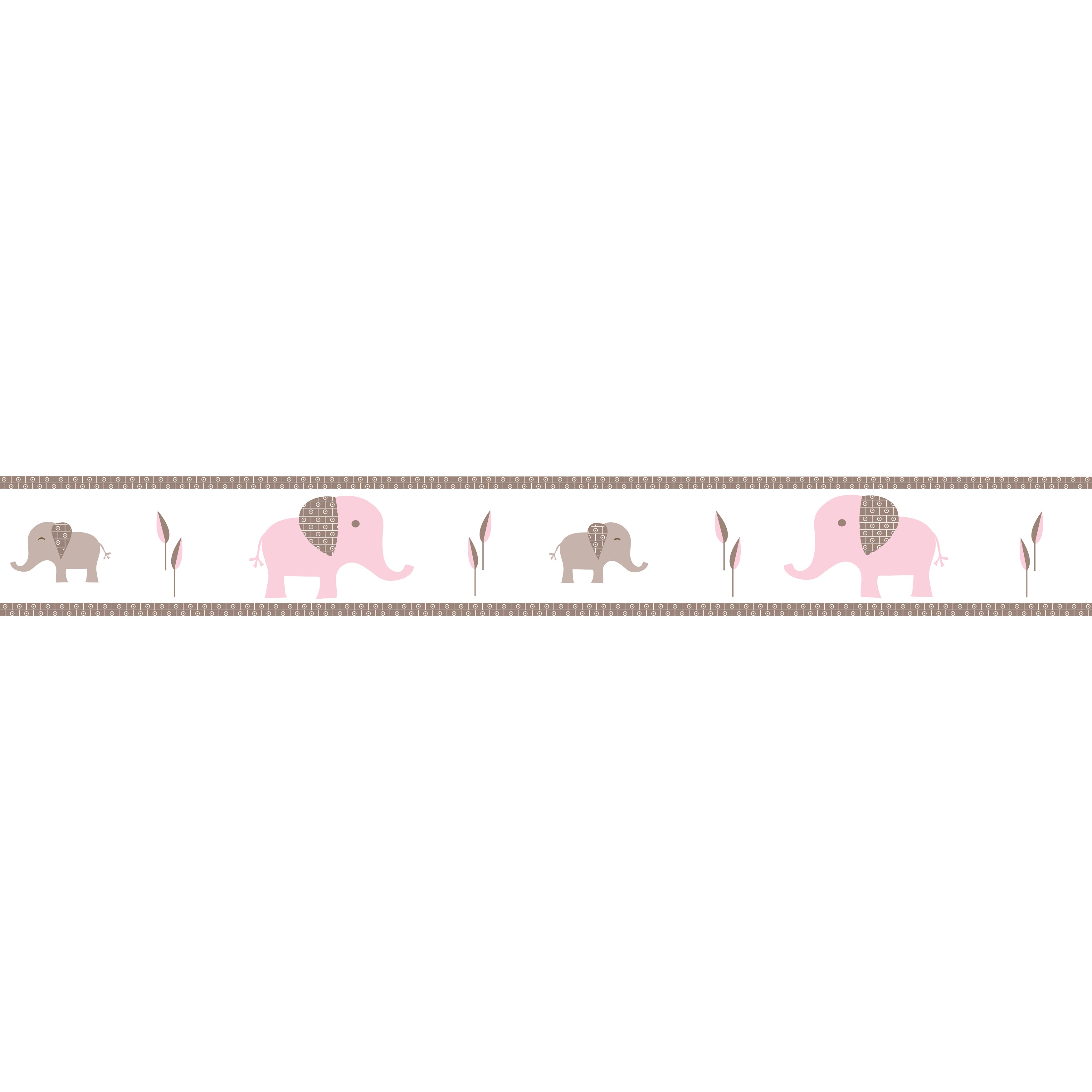 Sweet Jojo Design Modern Elephant Jungle Baby Kid Wall Paper Border Wallcovering
