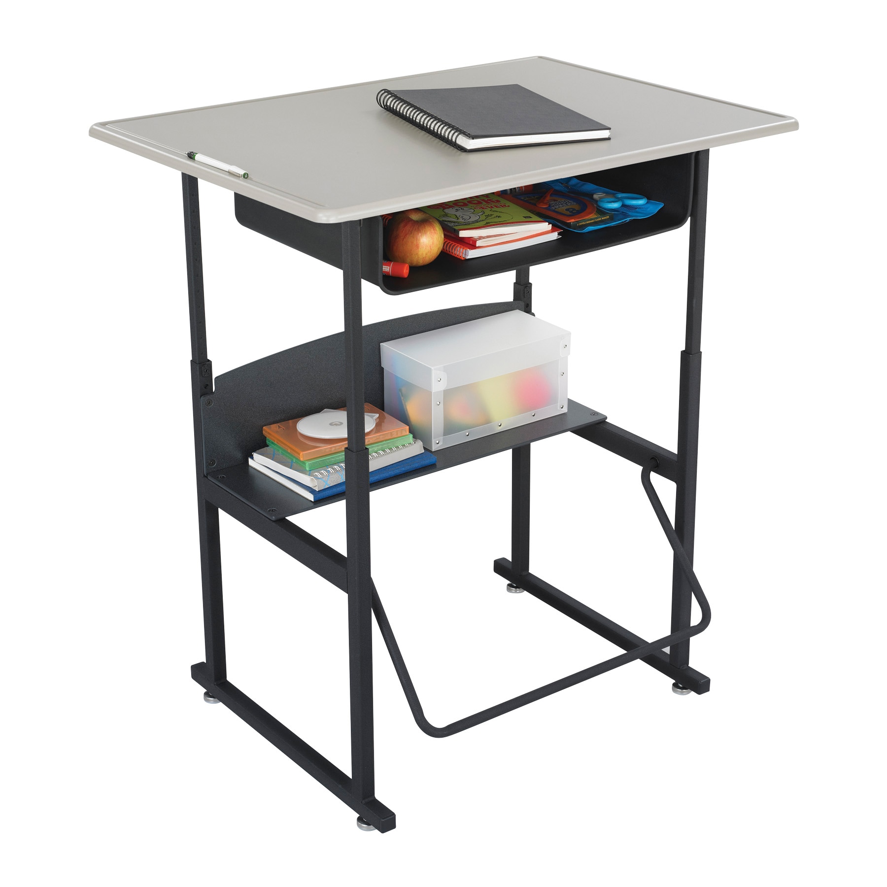 Safco Alphabetter 36 x 24 Standard Top Stand-up Desk with Footrest