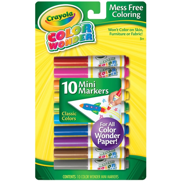 Crayola Color Wonder Mini Markers 10/Pkg- - Free Shipping On Orders