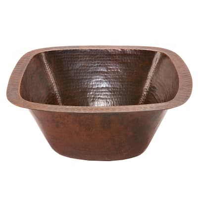 Handmade 15" Hammered Copper Prep Sink (Mexico)