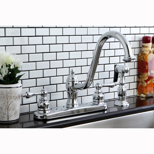 Shop Vintage Chrome Kitchen Faucet with Side Sprayer ...