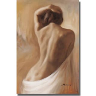 Silhouette of Sexy Nude Woman Body Photography Canvas 