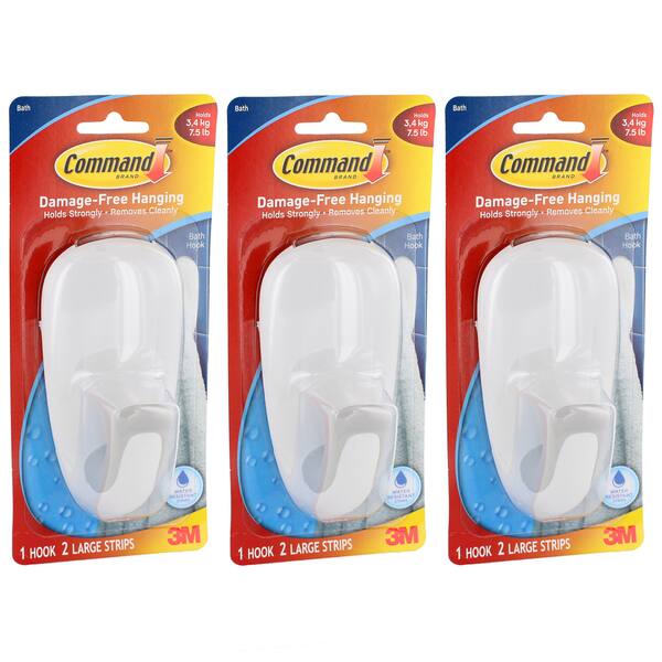 3M Command Damage-Free Hanging Bathroom Bath Caddy 4kg