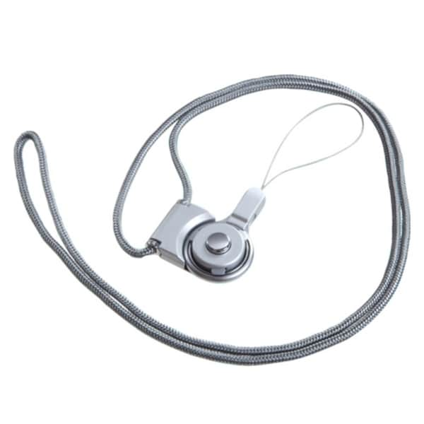 BasAcc Neck Strap Cell Phone Charm   Gray BasAcc Other Cell Phone Accessories