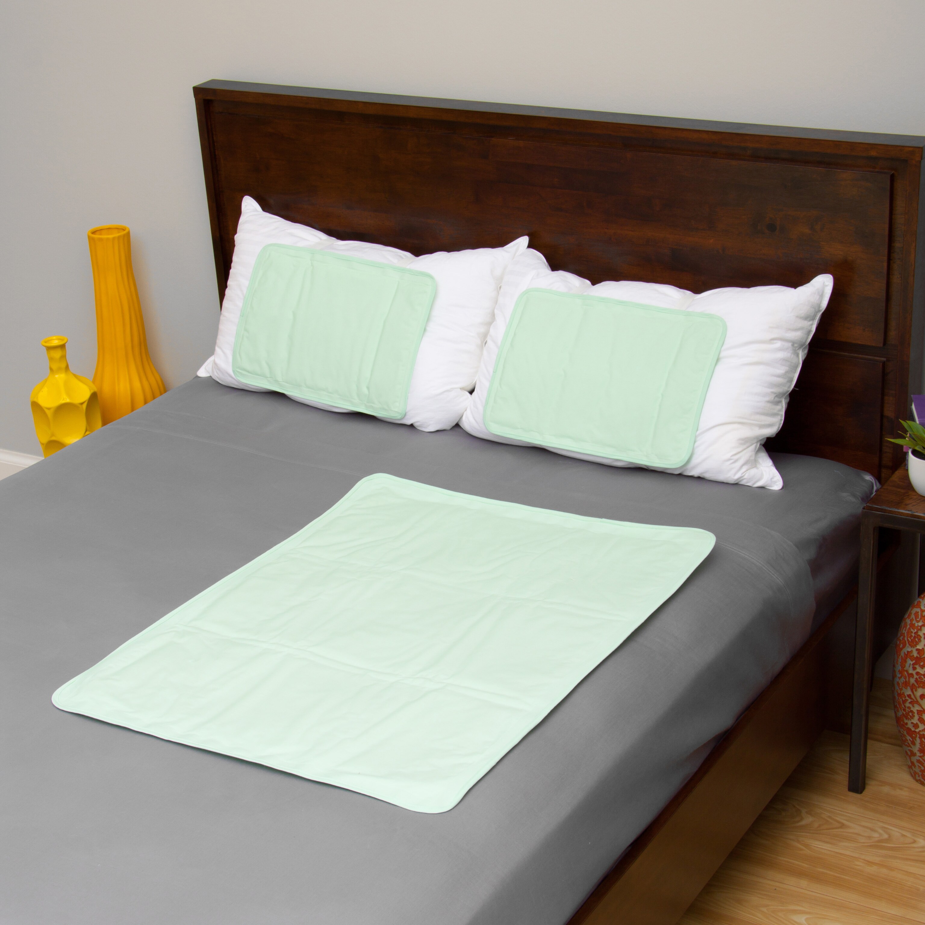 Shop The Original Cool Slumber Gel Pillow Pads And Medium Mattress